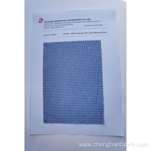 100% Polyester Two Tone ribstop Fabric